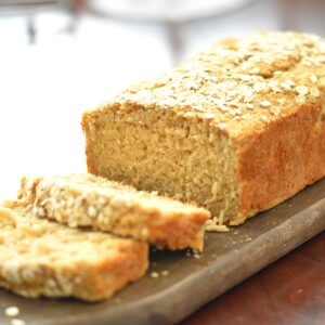 3 ingredients healthy oat bread without flour, oil sugar or eggs