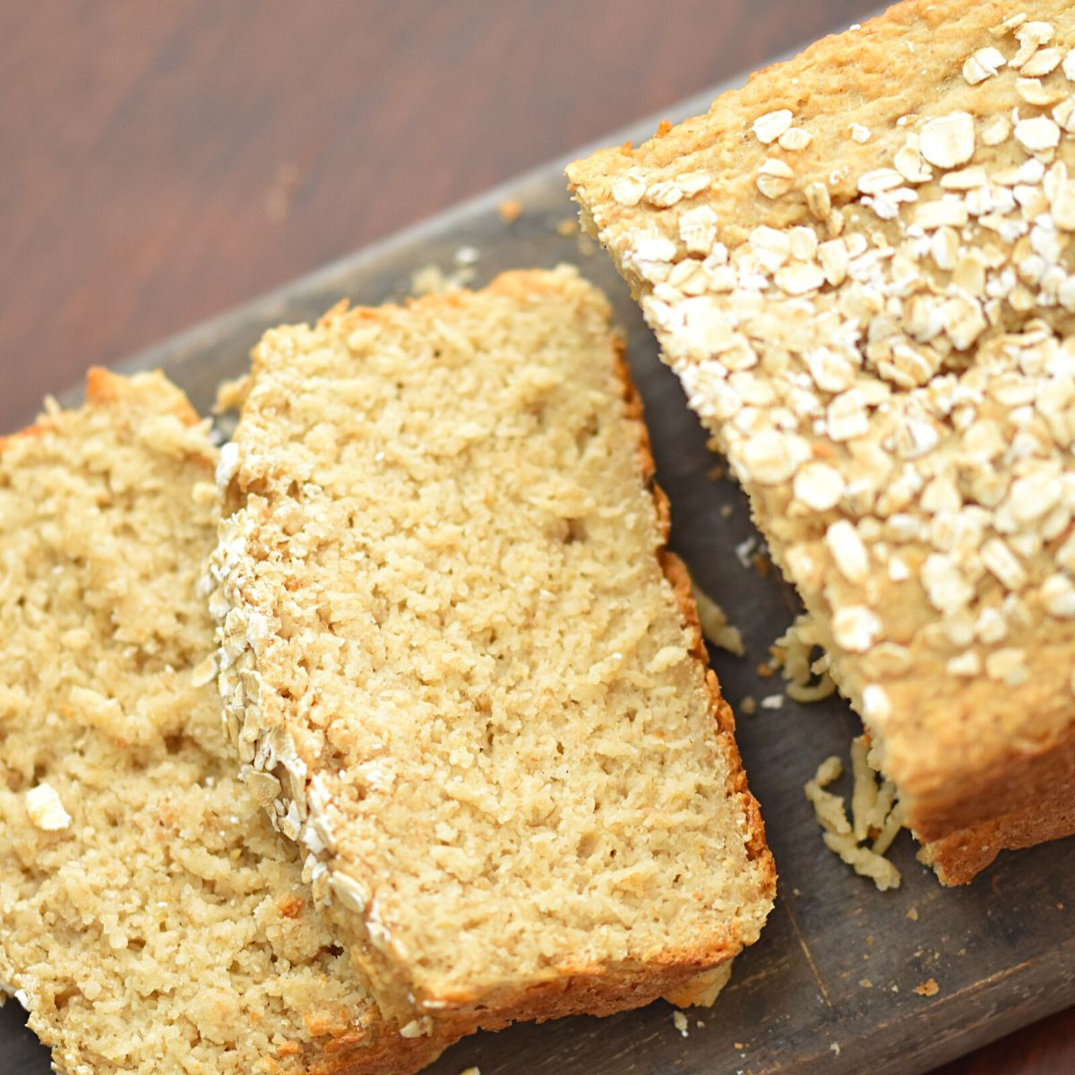 3 Ingredients Healthy Oat Bread without flour, sugar, oil, or eggs