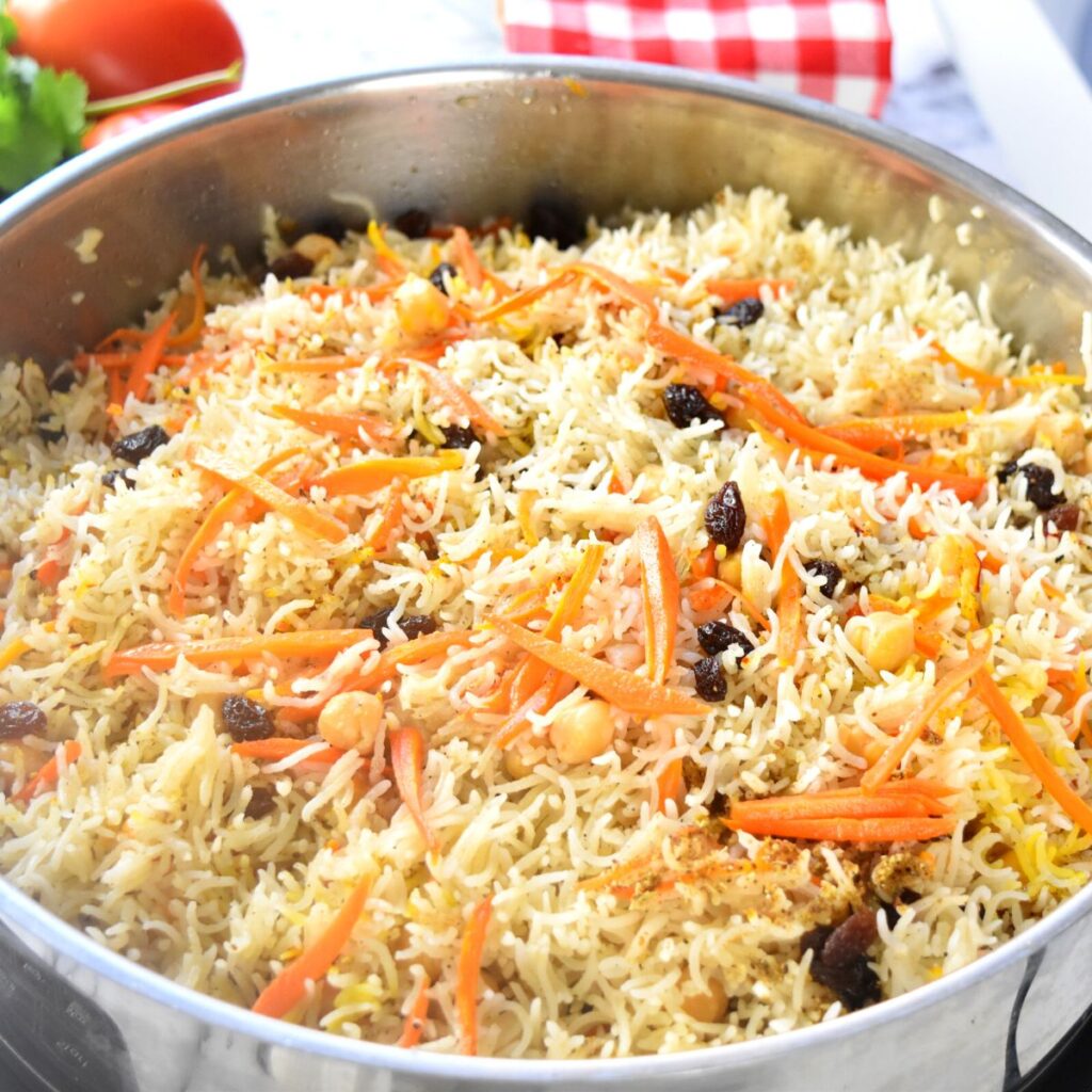 vegan Afghani pilaf rice