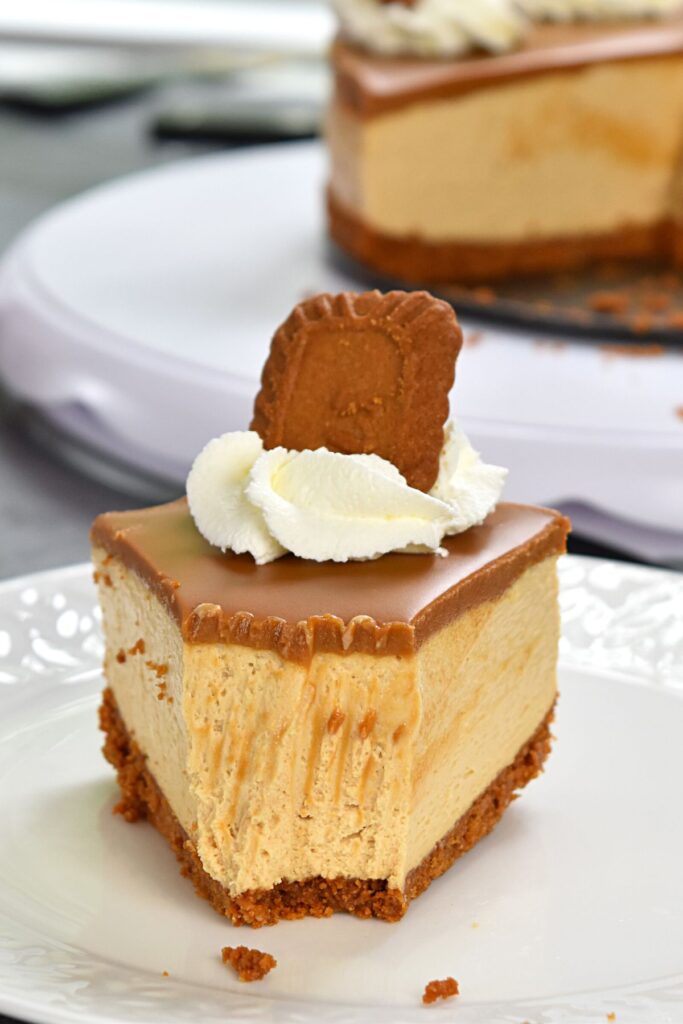 No- Bake Lotus Biscoff Cheesecake Without Gelatin