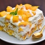 No Bake mango icebox cake with only 4 ingredients