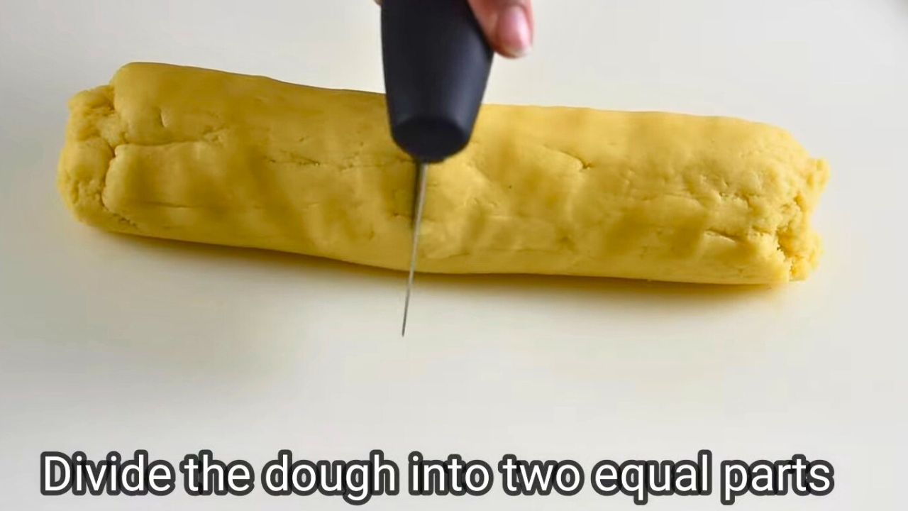 divide the dough into 2 parts