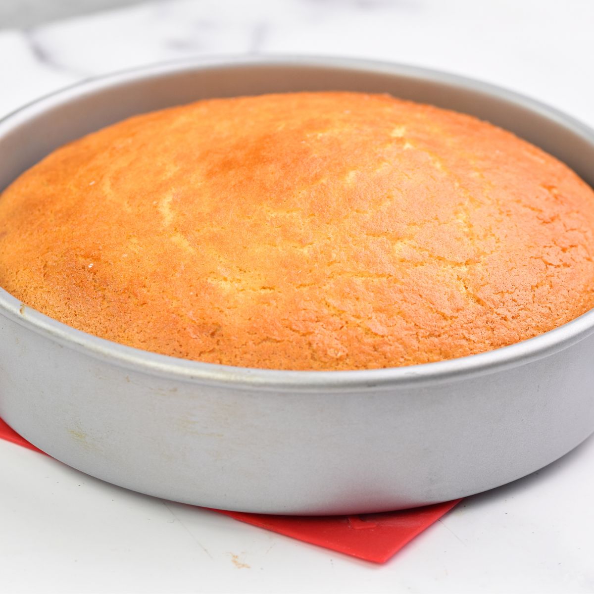 3-Ingredients Condensed Milk pound cake in the pan