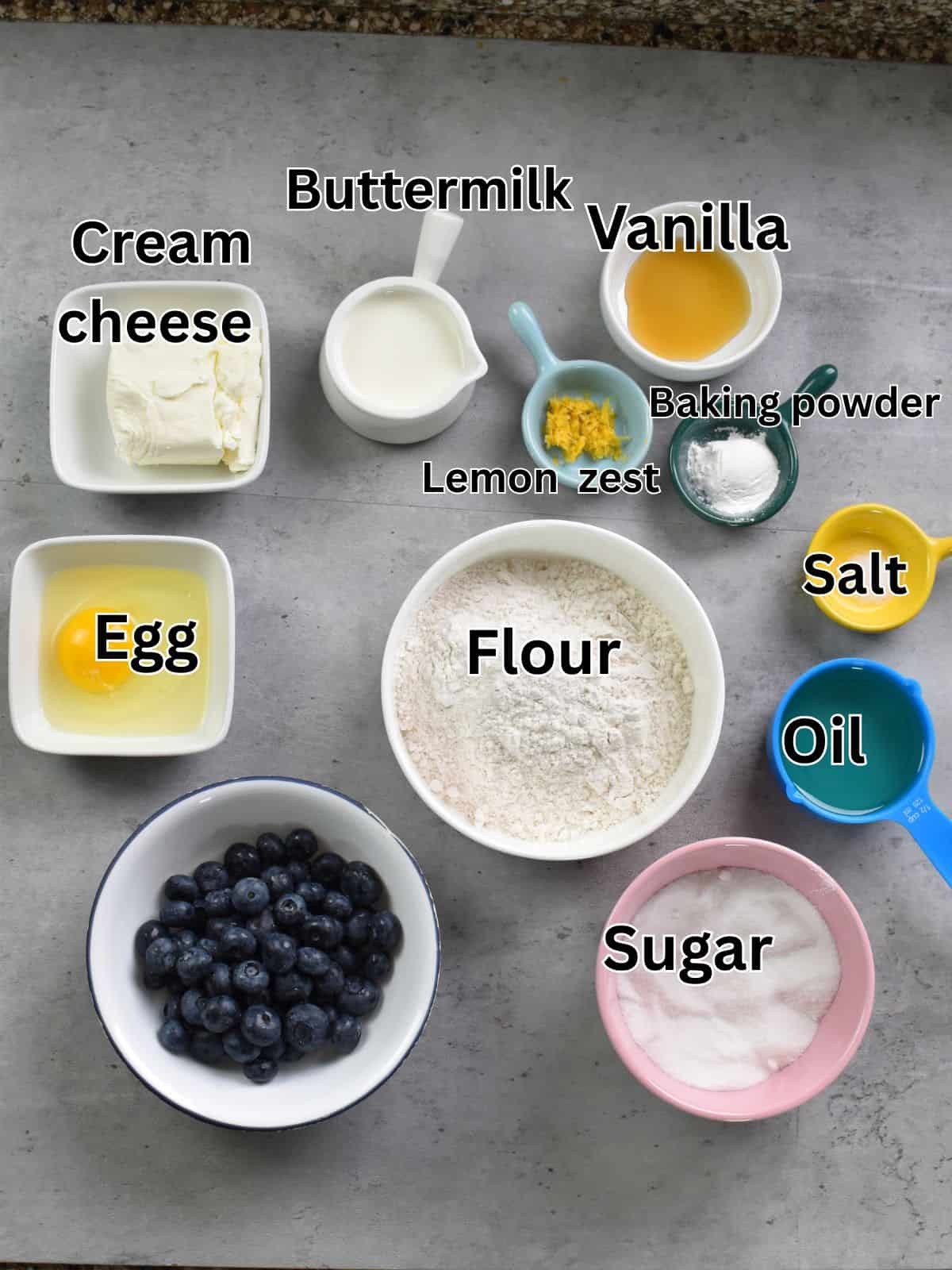 blueberry cream cheese muffins