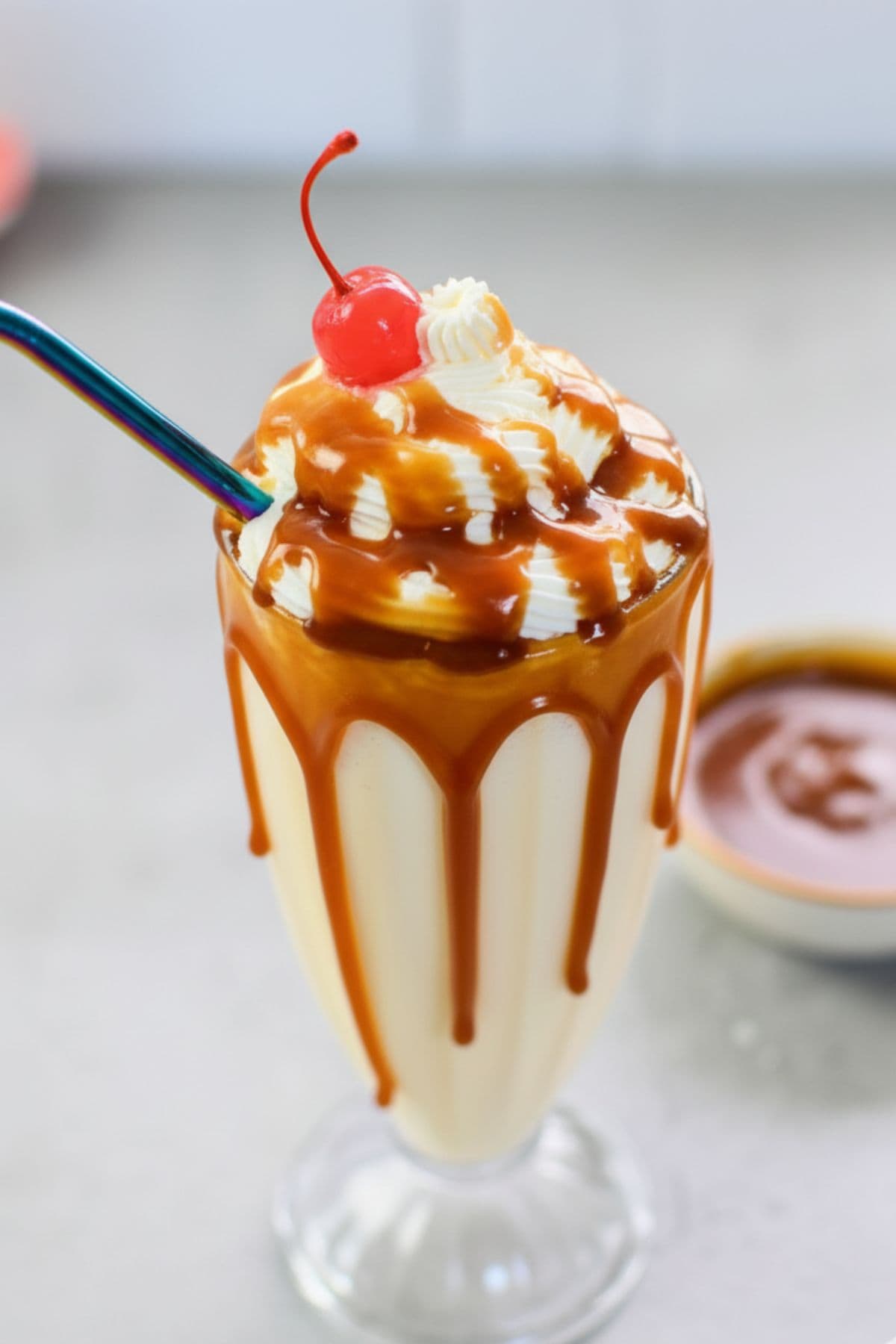 Salted caramel milkshake