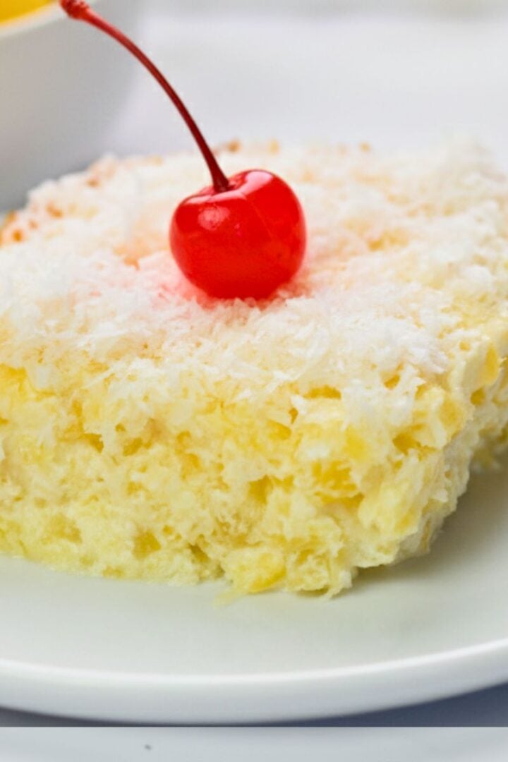 easy gluten free pineapple dessert with only 3 ingredients