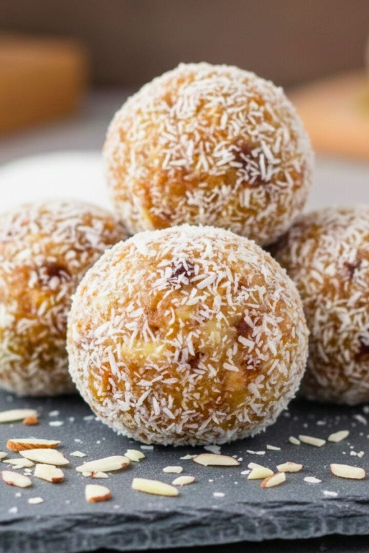 healthy coconut and date balls